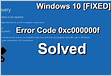 How do I fix error code 0x for windows 10
